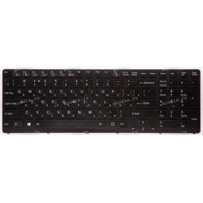 Keyboard Sony SVE17 чёрная матовая (90.4XW07.S0R, 149151211RU)