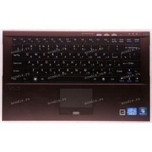 Keyboard Sony VPC-Z23P9R коричневый (A1835792A)+Topcase русифицированная