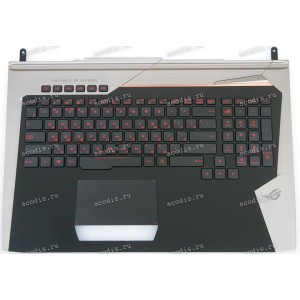 Keyboard Asus G752VM-1A чёрный окантовка русифицированная (90NB0D61-R30RU0)+Topcase Keyboard Asus G752VM-1A чёрный окантовка русифицированная (90NB0D61-R30RU0)+Topcase