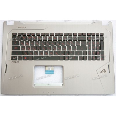 Keyboard Asus GL702VM, GL702VMK-1C серая (90NB0DQ3-R31RU1)+Topcase