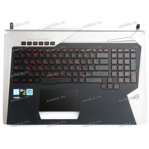 Keyboard Asus G752VL черно-серый русифицированная (13NB09Y0AP0421)+Topcase Keyboard Asus G752VL черно-серый русифицированная (13NB09Y0AP0421)+Topcase