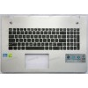 Keyboard Asus N76V серебро, чёрные клавиши, русифицированная (13N0-MHA0K11, 13GNAL1AM082-1)+Topcase Keyboard Asus N76V серебро, чёрные клавиши, русифицированная (13N0-MHA0K11, 13GNAL1AM082-1)+Topcase