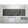 Keyboard Asus N76V серебро, чёрные клавиши, русифицированная (13N0-MHA0K11, 13GNAL1AM082-1)+Topcase Keyboard Asus N76V серебро, чёрные клавиши, русифицированная (13N0-MHA0K11, 13GNAL1AM082-1)+Topcase