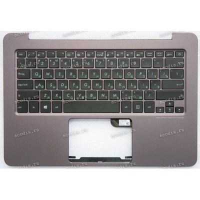 Keyboard Asus UX305CA-1A серо-фиолетовая, русифицированная  (90NB0AA1-R31RU0)+Topcase