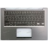 Keyboard Asus U38N, U38D серый металлик русифицированный (13GNTH1AM041-1)+Topcase
