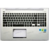 Keyboard Asus S551LA, S551LB-1A, S551LN серебристый русифицированный (13NB0261AM1201, 90NB02A0-R30190)+Topcase