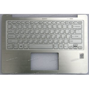 Keyboard Sony SVF13N серебристый металл русифицированный (149267131RU)+Topcase
