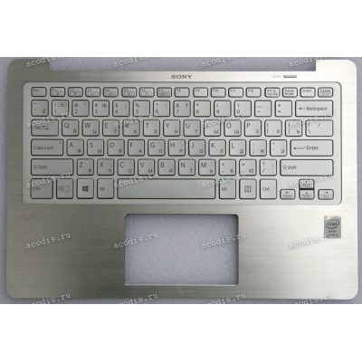 Keyboard Sony SVF13N серебристый металл русифицированный (149267131RU)+Topcase
