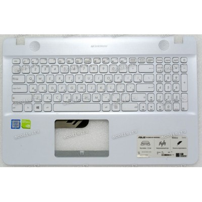 Keyboard Asus R541U белая русифицированная (13NB0CG2AP0311, 13N0-ULA0M11)+ Topcase