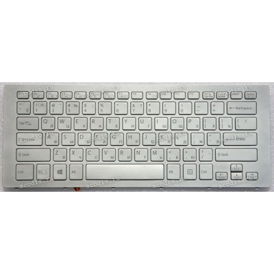 Keyboard Sony Vaio SVF15N серебристая русифицированная (149265351RU, AEFI37000203A, 149240561RU)