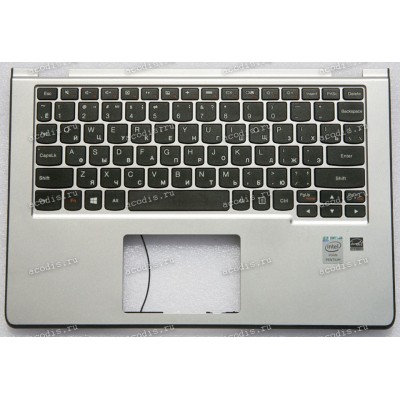 Keyboard Lenovo Yoga 2-11 чёрная в серебристом (P0T5000200)+ Topcase (P0T5000200l)