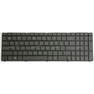 Keyboard Asus A52*, F50*, F70SL, G51*, G53JW, G60*, G72*, G73*, K52*, K53*, K73S, K74, N50*, N51*, N52*, N53*, N60, N61*, N70, N71*, N73*, N90*, P52*, P53, U50*, UL50*, UX50*, W90*, X52*, X61*, X66* (Black-Black/Matte/RUO) чёрная в черной рамке мат. русиф