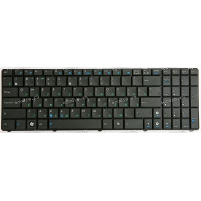 Keyboard Asus K50*, K51*, K60*, K61*, K62*, K70*, K72*, P50, X50*, X51*, X5*, X70I, F90 (Black/Matte/RUO) чёрная матовая русифицированная (04GNV91KRU00, MP-07G73SU-5283, 0KN0-EL1RU0, 09282017543)