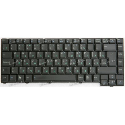 Keyboard Asus F2, F3, F3J, T11 (04GNI11KRU00) чёрная матовая русифицированная