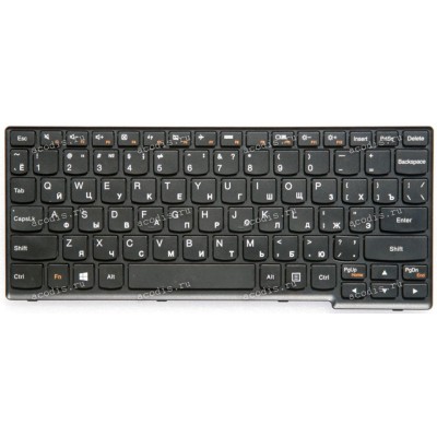 Keyboard Lenovo IdeaPad Yoga 11 чёрная матовая русифицированная (MP-11G23SU-6862, 25204688, 25204718, 25204748)