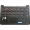 Keyboard Asus N501JW-2B, G501JW чёрный матовый русифицированная (3BBK5TCJN60, 13NB07D3AM0111)+ Topcase