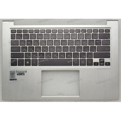 Keyboard Asus UX31LA, UX31E серебристый металлик русифицированная (13NB02N4AM0101)+ Topcase