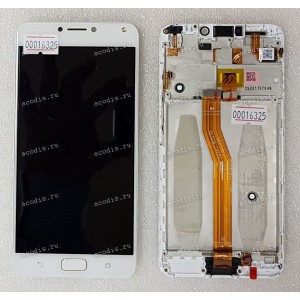 5.5 inch ASUS ZC554KL (ZenFone 4 Max) (LCD+тач) белый с рамкой 1280x720 LED  разбор / оригинал
