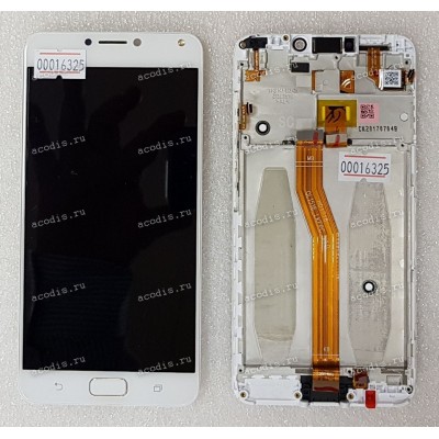 5.5 inch ASUS ZC554KL (ZenFone 4 Max) (LCD+тач) белый с рамкой 1280x720 LED  разбор / оригинал