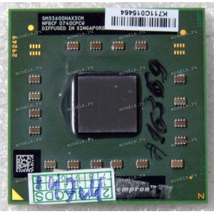 Процессор Socket S1 (638) AMD Mobile Sempron 3600+ (SMS3600HAX3CM) (2.00GHz=200MHz x 10, 256kB, 90nm Процессор Socket S1 (638) AMD Mobile Sempron 3600+ (SMS3600HAX3CM) (2.00GHz=200MHz x 10, 256kB, 90nm