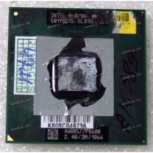 Процессор Socket P (PGA-478) Intel Core 2 Duo P8600 (p/n: SLB3S, SLGA4, SLGFD) (2.4GHz=266MHz x 9, 3Mb