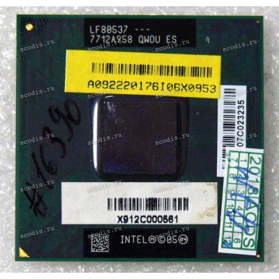 Процессор Socket P (PGA-478) Intel Core 2 Duo T7250 (p/n: QW0U ES) (2.00GHz=200MHz x 10, 2Mb, 65nm