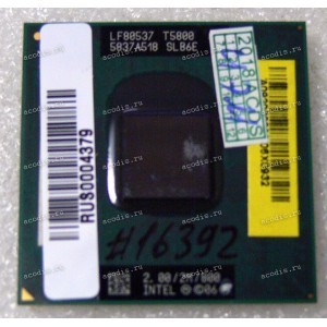 Процессор Socket P (PGA-478) Intel Core 2 Duo T5800 (p/n: SLB6E) (2.00GHz=200MHz x 10, 2Mb, 65nm Процессор Socket P (PGA-478) Intel Core 2 Duo T5800 (p/n: SLB6E) (2.00GHz=200MHz x 10, 2Mb, 65nm