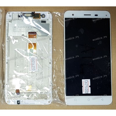 5.0 inch Digma CITI ATL 4G (LCD+тач) белый с рамкой 1280x720 LED  разбор / оригинал