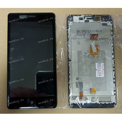 5.0 inch Digma CITI ATL 4G (LCD+тач) черный с рамкой 1280x720 LED  разбор / оригинал