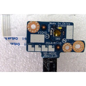 Power Button board & Reset Button board & cable Lenovo IdeaPad Y500, Y510 (p/n NS-A032, NS-A037)