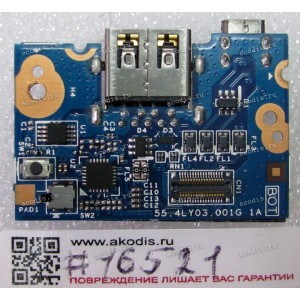 USB board Lenovo ThinkPad X1 Carbon (p/n: 04X5599, 55.4LY03.001G)