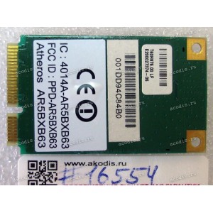 WLAN mini PCI-E U.FL card Atheros AR5BXB63 802.11b/g Acer Aspire 5100, 5520, 5530 (p/n T60H976.00 LF) Antenna connector U.FL