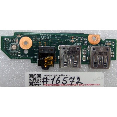USB & Audio board Asus K46CA, K46CB, K46CM (p/n: 90R-NTJAU1000U REV 2.0) 