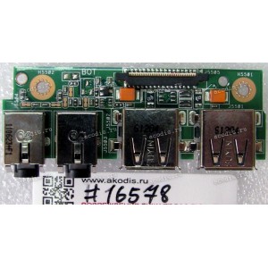 USB & Audio board Asus K43SJ, K43SM, K43SV (p/n: 90R-N3UIO1000U REV 3.0) 