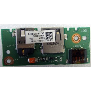 DC Jack board & USB Asus X401A (p/n: 90R-N3OIO1000U REV 2.0) 