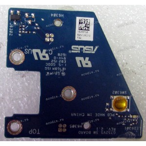 Power Button board Asus G752VS (p/n 90NB0D70-R10040 REV 2.1) Power Button board Asus G752VS (p/n 90NB0D70-R10040 REV 2.1)