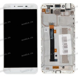 5.5 inch ASUS ZC553KL (Zenfone 3 MAX) (LCD+тач) белый с рамкой 1920x1080 LED  разбор / оригинал