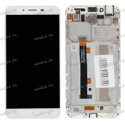 5.5 inch ASUS ZC553KL (Zenfone 3 MAX) (LCD+тач) белый с рамкой 1920x1080 LED  разбор / оригинал