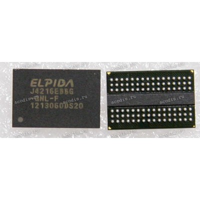 Микросхема Elpida ED J4216EBBG-GNL-F DDR3LRS 1600 256M*16 FBGA-96 (Asus p/n: 03006-00051300) NEW original