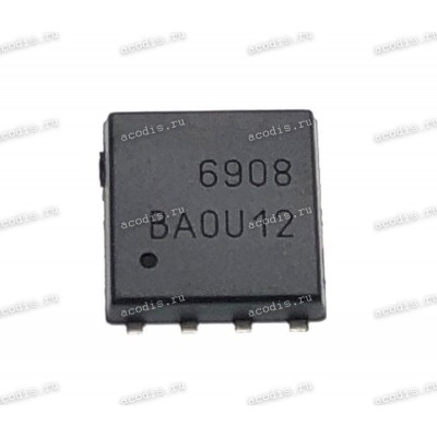 Микросхема Alpha&Omega AON6908, AON6908A N-ch MOSFET 30V 80A DFN5x6A