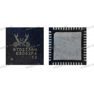 Микросхема RealTek RTD2136N-CG QFN-48 (Asus p/n: 02043-00410300) eDP to LVDS конвертер NEW original
