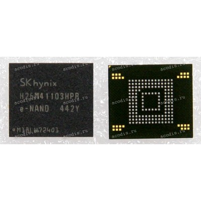 Микросхема SKhynix H26M41103HPR 8GB 64Gb MLCx1 NAND FLASH 11.5*13-TFBGA153 (Asus p/n: 03100-00123900) eMMC NAND Flash 64Gb MLC x 1 NEW original