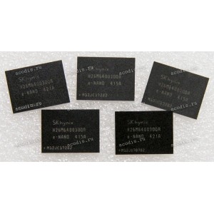 Микросхема SKhynix H26M64003DQR 32GB 64Gb MLCx4 NAND FLASH 12*16-TFBGA169 (Asus p/n: 03100-00025200) eMMC NAND Flash 32GB NEW original