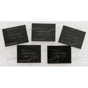 Микросхема SKhynix H26M64003DQR 32GB 64Gb MLCx4 NAND FLASH 12*16-TFBGA169 (Asus p/n: 03100-00025200) eMMC NAND Flash 32GB NEW original Микросхема SKhynix H26M64003DQR 32GB 64Gb MLCx4 NAND FLASH 12*16-TFBGA169 (Asus p/n: 03100-00025200) eMMC NAND Flash 32GB NEW original