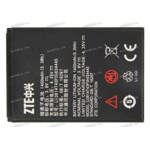 АКБ ZTE Blade A110 A112 L110 U900, V815W (3,8v 1400mAh 5,3Wh) Li3814T43P3h634445 new оrig