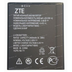 АКБ ZTE Blade A520 A521 BA520 (3,85v 2400mAh 9,3Wh) Li3824T44P4h716043, new оригинальный