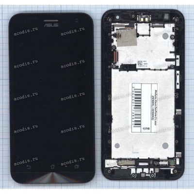 5.0 inch ASUS ZE500KG (ZenFone 2 Lazer) (LCD+тач) черный с рамкой 1280x720 LED  разбор / оригинал