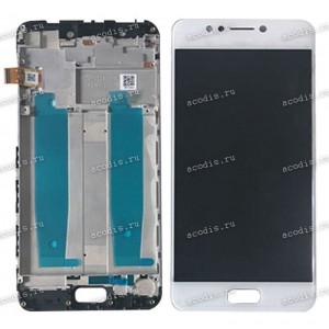 5.2 inch ASUS ZC520KL (ZenFone 4 Max) (LCD+тач) белый с рамкой 1280x720 LED  разбор / оригинал