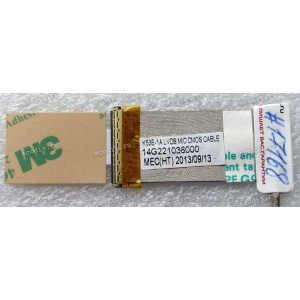 LCD LVDS cable Asus A53E, A53S, A53SC, A53SD, A53SJ, A53SK, A53SM, A53SV, K53E, K53S, K53SC, K53SD, K53SJ, K53SK, K53SM, K53SV, P53E, P53S, P53SJ, PRO5NE, PRO5NS, PRO5NSC, PRO5NSD, PRO5NSJ, PRO5NSK, PRO5NSM, PRO5NSV, X53E, X53S, X53SC, X53SJ, X53SM, X53SV
