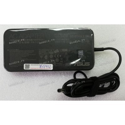БП Asus - 19V 6.32A 120W 6.0x3.5x0,7mm (0A001-00060900, 0A001-000603700, PA-1121-28, PA-1121-28U3) ADAPTER 120W19V 3P W/O CORE original